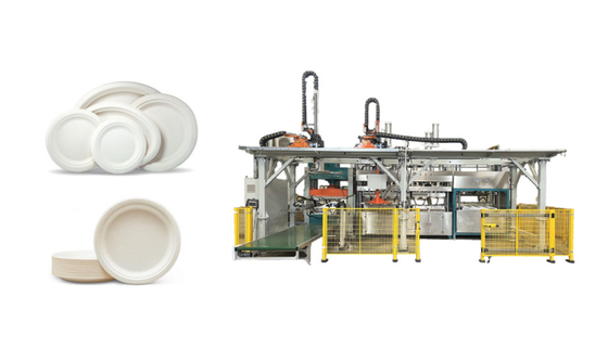 Природа к машине Tableware природы отлитой в форму пульпой умной с двойными оружиями робота