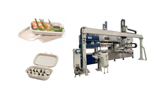 Машина Tableware девственницы CE отлитая в форму пульпой для отжимать Thermoforming влажный