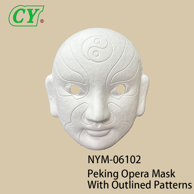 Папье-маше ручной росписи Смайлик Косплей Маски DIY Венецианские маски Маски для вечеринок